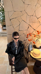 BU RIVERS Women's Stand Collar Biker Jacket - Loose Fit Casual Spring Leather Coat