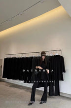 BU RIVERS Elegant High-Waist Slimming Flared Casual Pants - Chic Winter Commuter Style