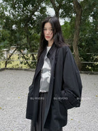 Spring New Arrival! 【BU RIVERS】 Stand Collar Temperament Commuter Mid-Length Trench Coat (with Belt) S32813# ZRY