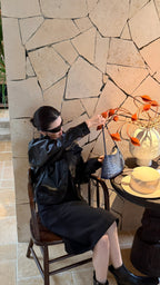 BU RIVERS Women's Stand Collar Biker Jacket - Loose Fit Casual Spring Leather Coat