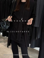 BU RIVERS Elegant High-Waist Slimming Flared Casual Pants - Chic Winter Commuter Style