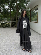 Spring New Arrival! 【BU RIVERS】 Stand Collar Temperament Commuter Mid-Length Trench Coat (with Belt) S32813# ZRY