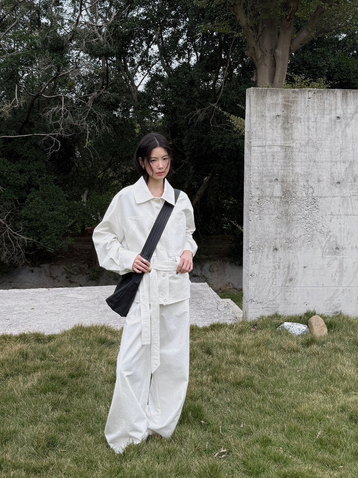 BU RIVERS Women's Elegant Wide Leg Casual Pants - Slimming High-Waisted Commuter Trousers