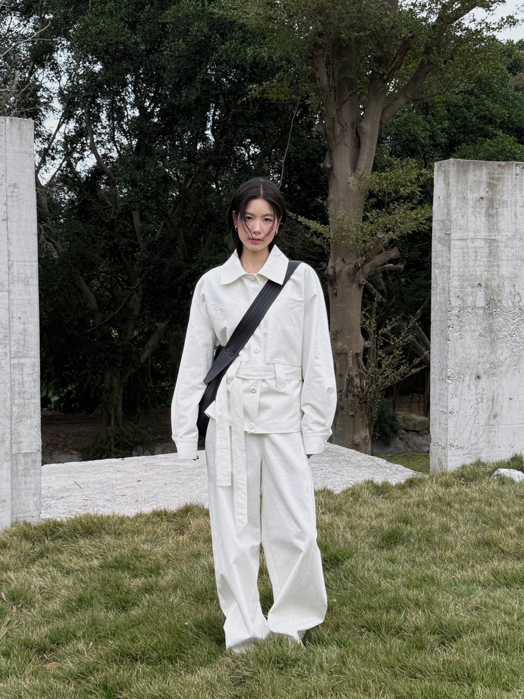 BU RIVERS Women's Elegant Wide Leg Casual Pants - Slimming High-Waisted Commuter Trousers