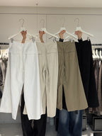 BU RIVERS Women's Elegant Slimming Wide-Leg Casual Pants - Versatile Loose Fit Trousers