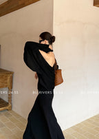 BU RIVERS Elegant Wool Blend Knit Cardigan - Slimming Loose Fit Spring Outerwear