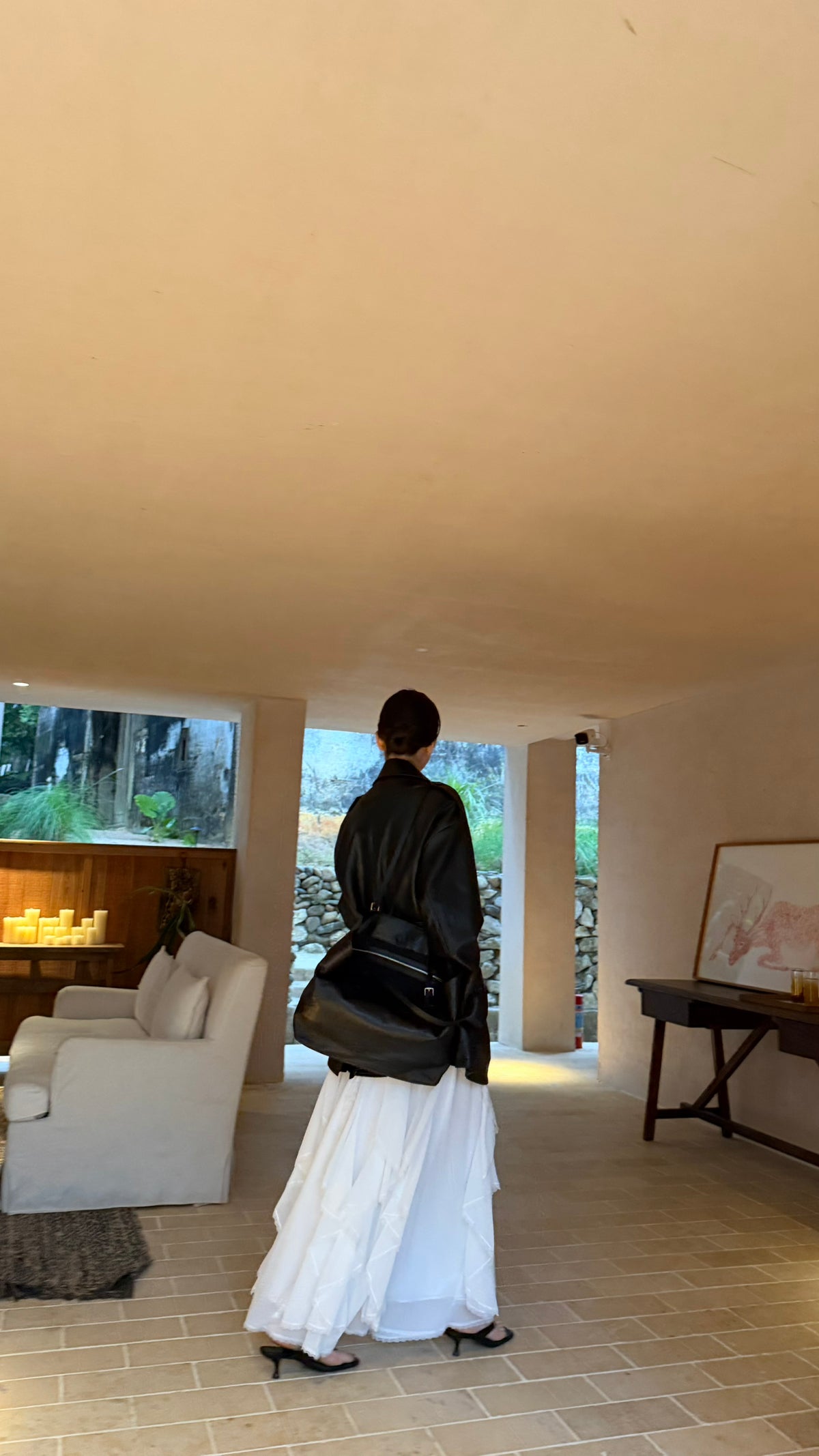 BU RIVERS 2026 Early Spring Collection Elegant Mid-Length Protein Leather Blazer with Belt